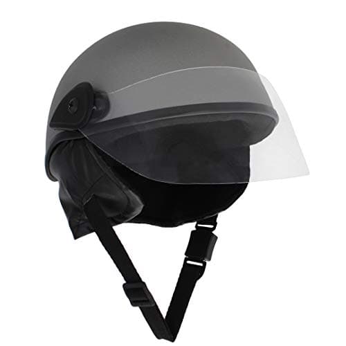 Sage Square Multipurpose Half Helmet for Men and Women (Large, Silver Matte)