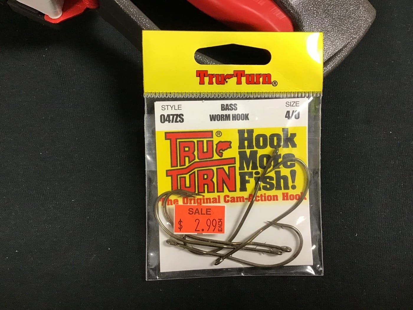 Tru Turn Bass Worm Hook 4/0 Bronze