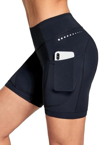 baleaf 4D Padded Bike Shorts Women Cycling Underwear Gel Padding Pockets Black M
