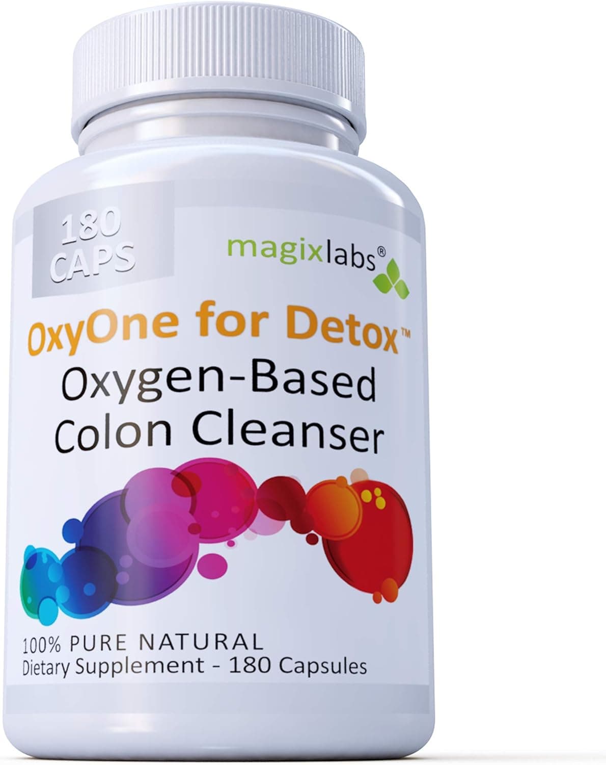 OxyOne for Detox Powerful All Natural OxygenBased Colon Cleanser Oxy Magnesium Powder for Cleanse Detox 180 caps
