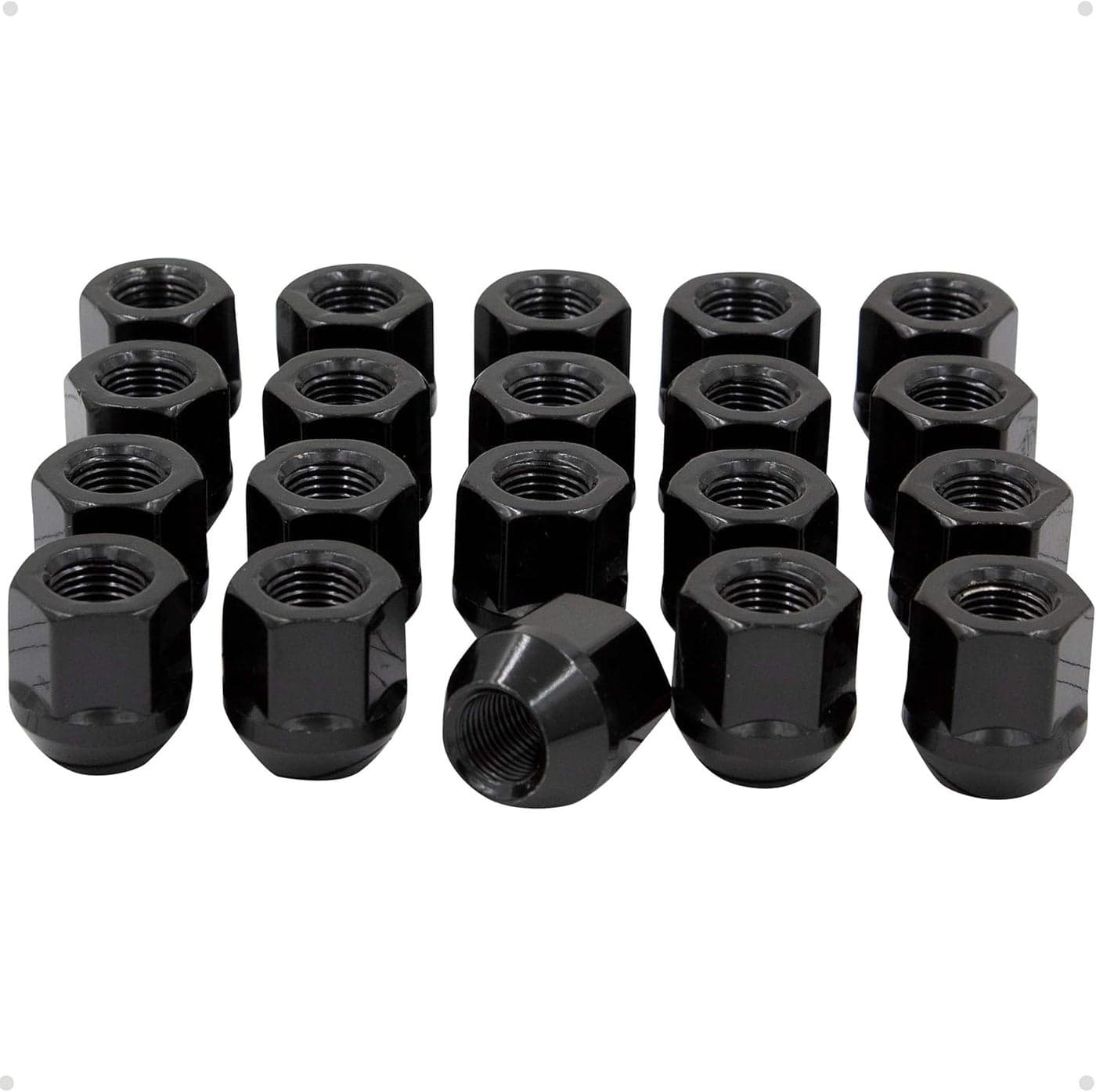 Wheel Accessories Parts 1220 Thread Open End Bulge Acorn 100 25mm Long Lug Nuts 1316 21mm Hex Fits Ford Bronco Police Interceptor GMC C1500 C1500 Suburban Mazda B Series