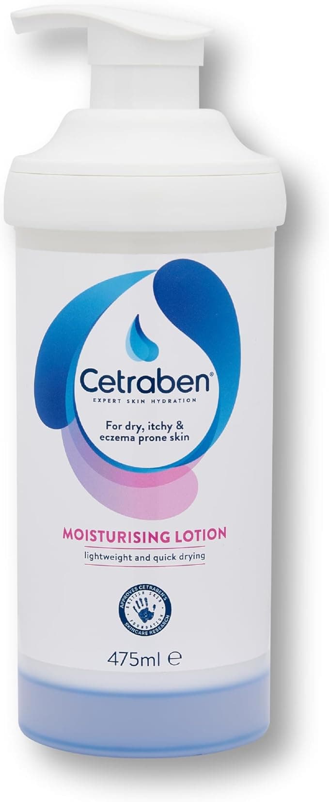 Cetraben Moisturising Lotion Dry Sensitive EczemaProne Skin Lightweight Quick Drying Soothes Protects Skin Daily Moisturiser Suitable for Adults Children Fragrance Free 1 x 475ml
