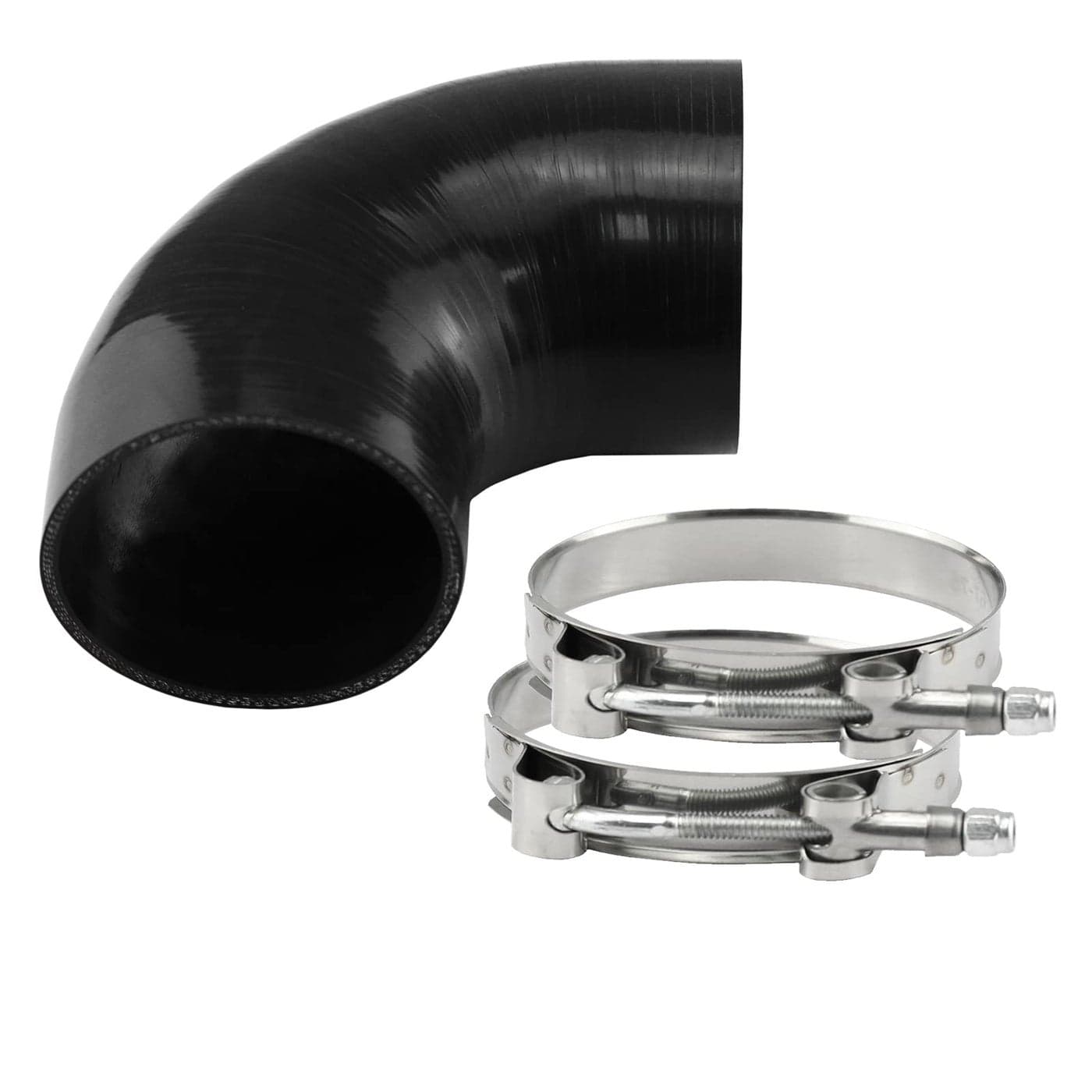 Ucreative 90 Degree Elbow ID 40102mm 4Ply High Performance Coupler Silicone Hose for Vehicle with TBolt Clamp