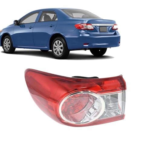 Silscvtt Driver Side Rear Brake Tail Light Assembly Replacement for Toyota Corolla 2011-2013 Left Tail Lamp 8156002580 TO2804111