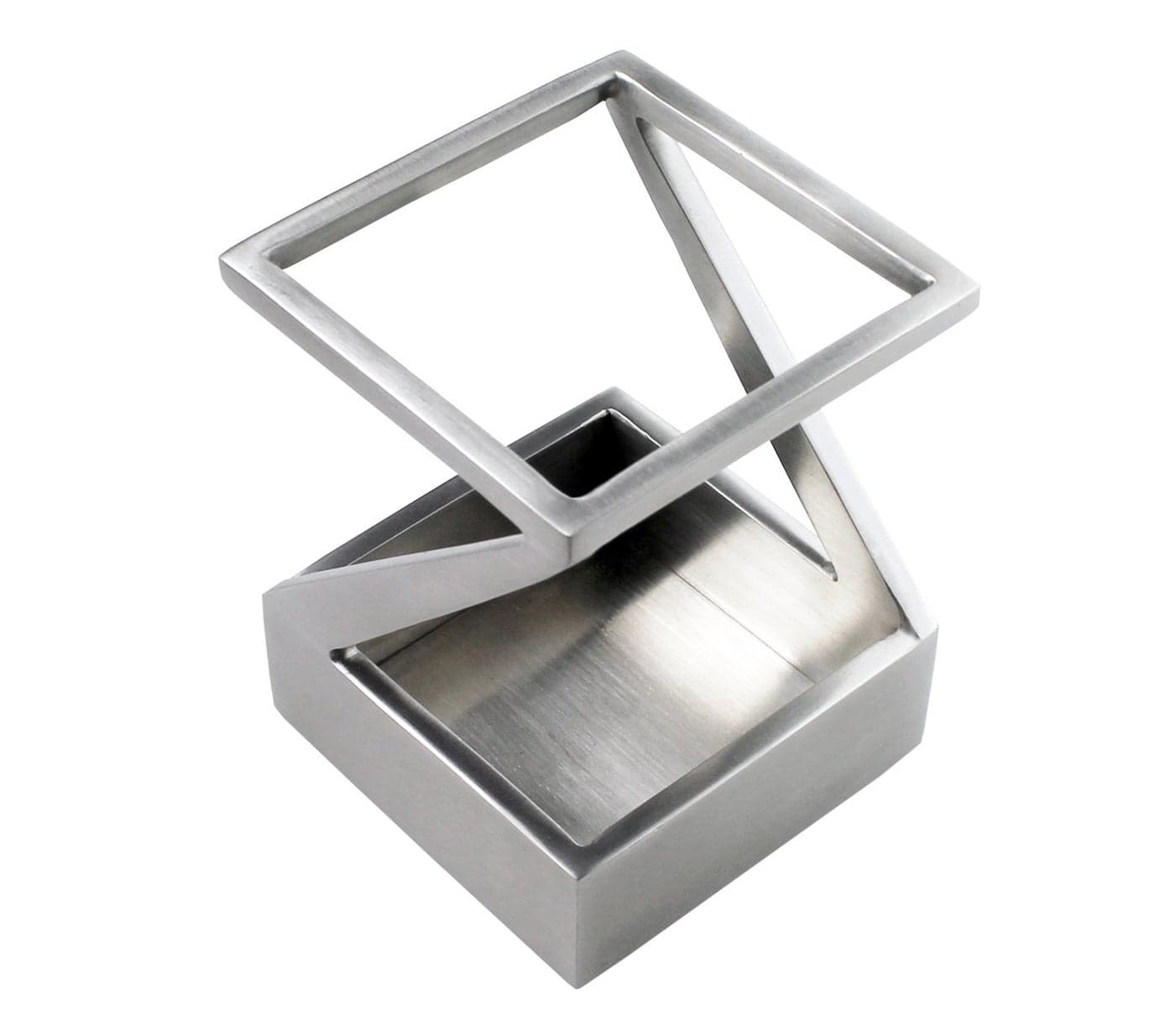 ArtsOnDesk Modern Art Pen and Pencil Holder St203 Stainless Steel Silver color Patented High-end Deck Accessory Desktop Pen Case Cup Tray Stand Office Organizer Christmas Valentines Gift.