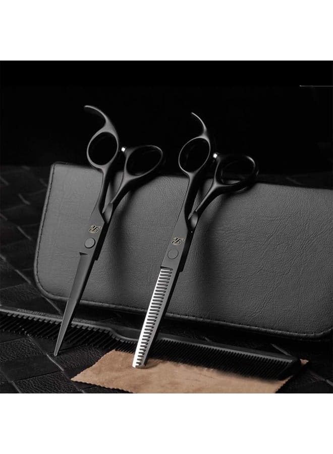 Patented Premium Hair Cutting Scissors & Thinning Shears - Professional Barber Scissors Kit for Women & Adults - Sharp Hair Shears for Hair Cutting & Thinning