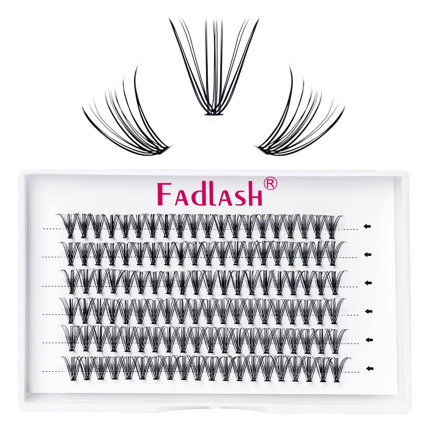 Lash Clusters Extensions 20D Individual Cluster Lashes Mixed Tray Black Mink DIY Eyelash Extensions and Under Eyelashes Professional Makeup 20D007D 815mm