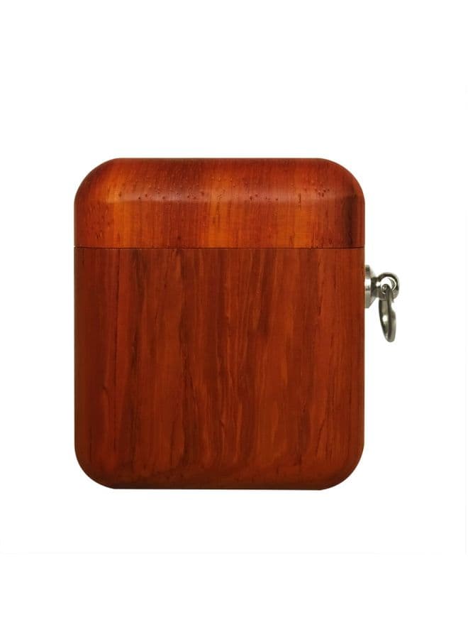 Case Cover Wooden Earphone Protective Case For AirPods 1 / 2 Safflower Pear