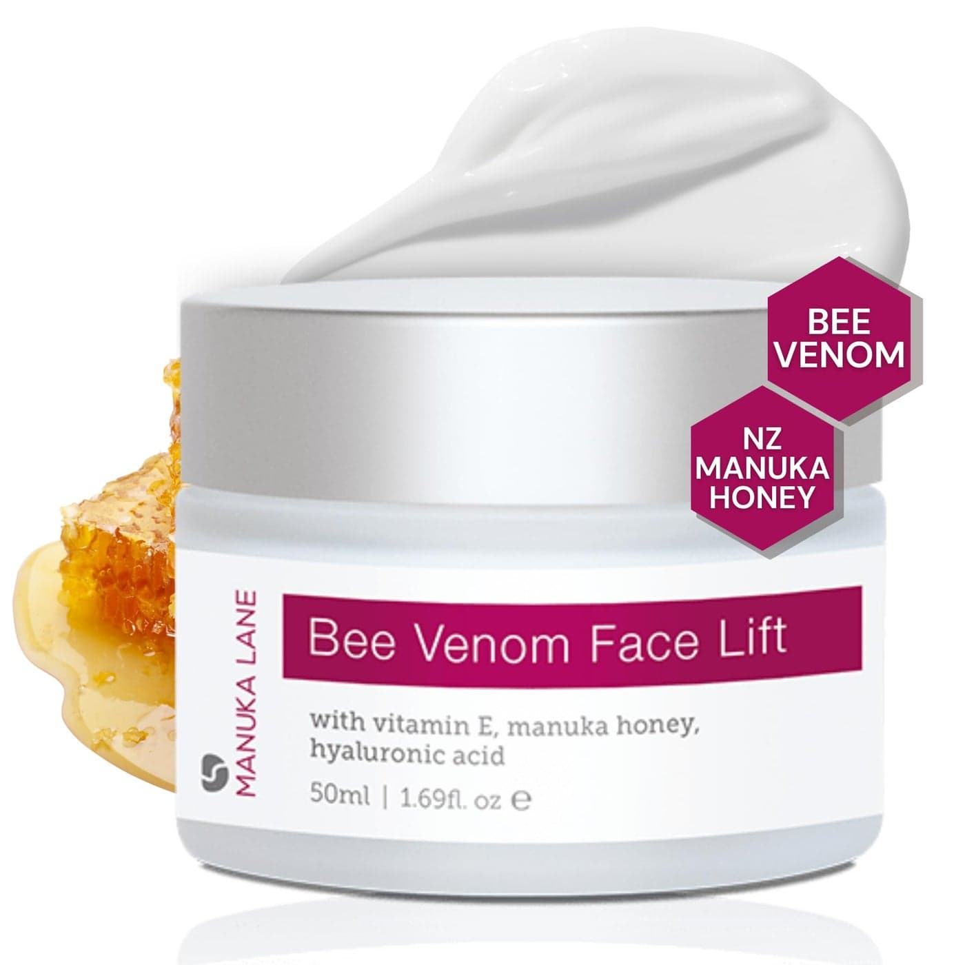 Natural Bee Venom Face Lift Treatment Cream with Active Manuka Honey Shea Cocoa Butter and Jojoba Natures Most Powerful Solution