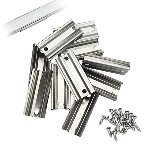 Muzata 10Pack Extension Connector for LED Channel fit Muzata U1SW U101 U107 U108 17MM Width U Shape LED Channel for Longer Connection LCB1