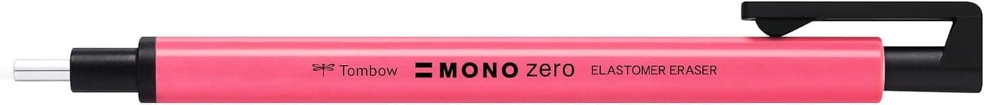 Tombow Mono Zero Eraser Pen neon Pink Precise Erasing with Round 23 mm tip Slim Body refillable Recycled Material EHKUR83