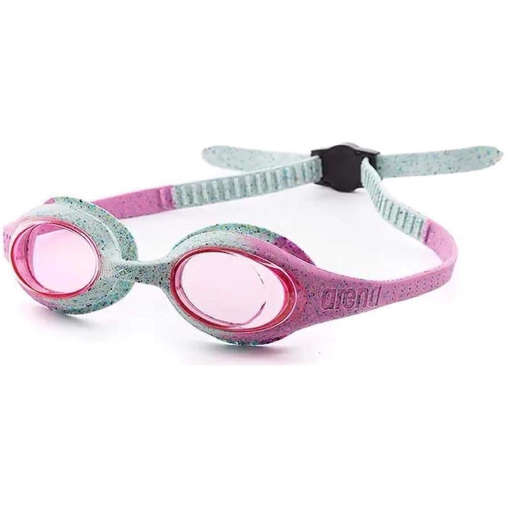 ARENA Unisex Spider Kids Swim Goggles for Boys and Girls Ages 2 to 5 AntiFog NonMirror Lens Easy to Use Strap No Leak Goggle PinkGrayPink