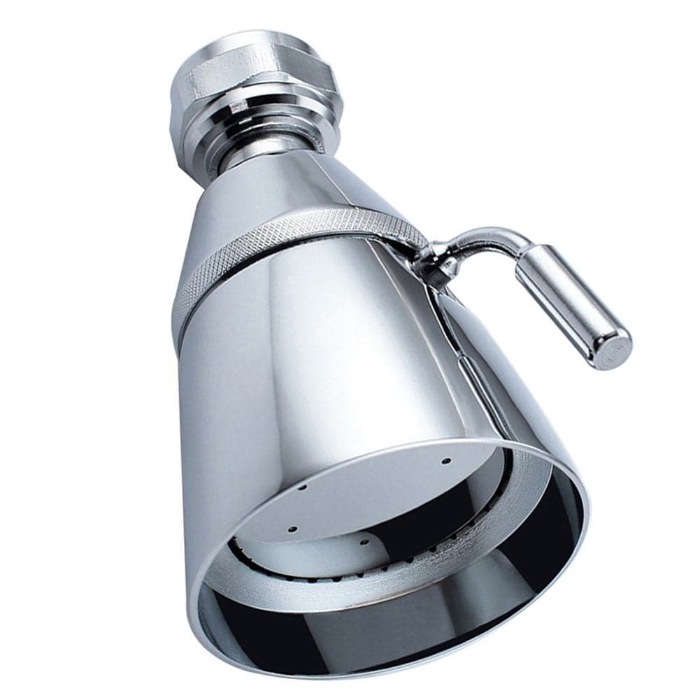 Angle Simple High Flow Shower Head Brass Swivel Joint Adjustable Shower Sprayer G 12 Chrome