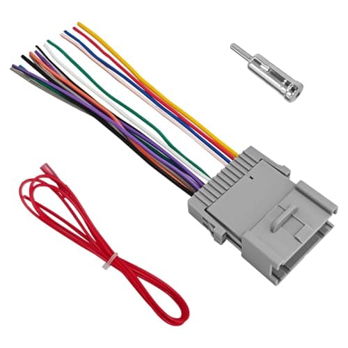 SamWinGear Car Radio Audio Receiver Wiring Harness Kit Automotive Stereo Radio Installation Kit Aftermarket Car Audio Adapter Wiring Harness Universal for Chevrolet GMC and Hummer 3 Pcs