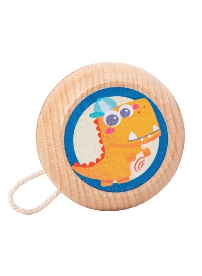 Educational Wooden T-Rex Yo-Yo for Kids - Cute Cartoon Animal Toy, Perfect Small Gift, Best Selling Children's Yo-Yo, Fun Play Toy, Small Toy for Boys and Girls