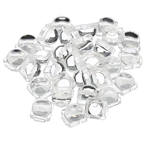 PATIKIL LED Convex Lens, 30 Pack 30 Degree Beam Angle Acrylic LED Optical Convex Condenser Lens for 5050 LED Strip Lamp Beads