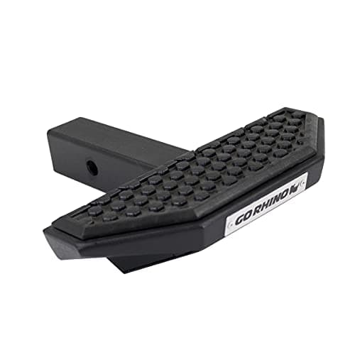 Go Rhino HS-30 Rhino Hitch Step | 12" Mild Steel, Textured Black | HS3012T | Fits 2" Receivers