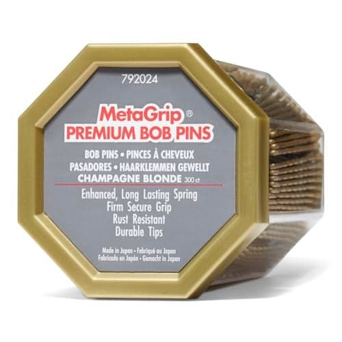 MetaGrip Blonde Premium Bobby Pins 300 Count Secure Durable Rust Resistant Japanese Technology