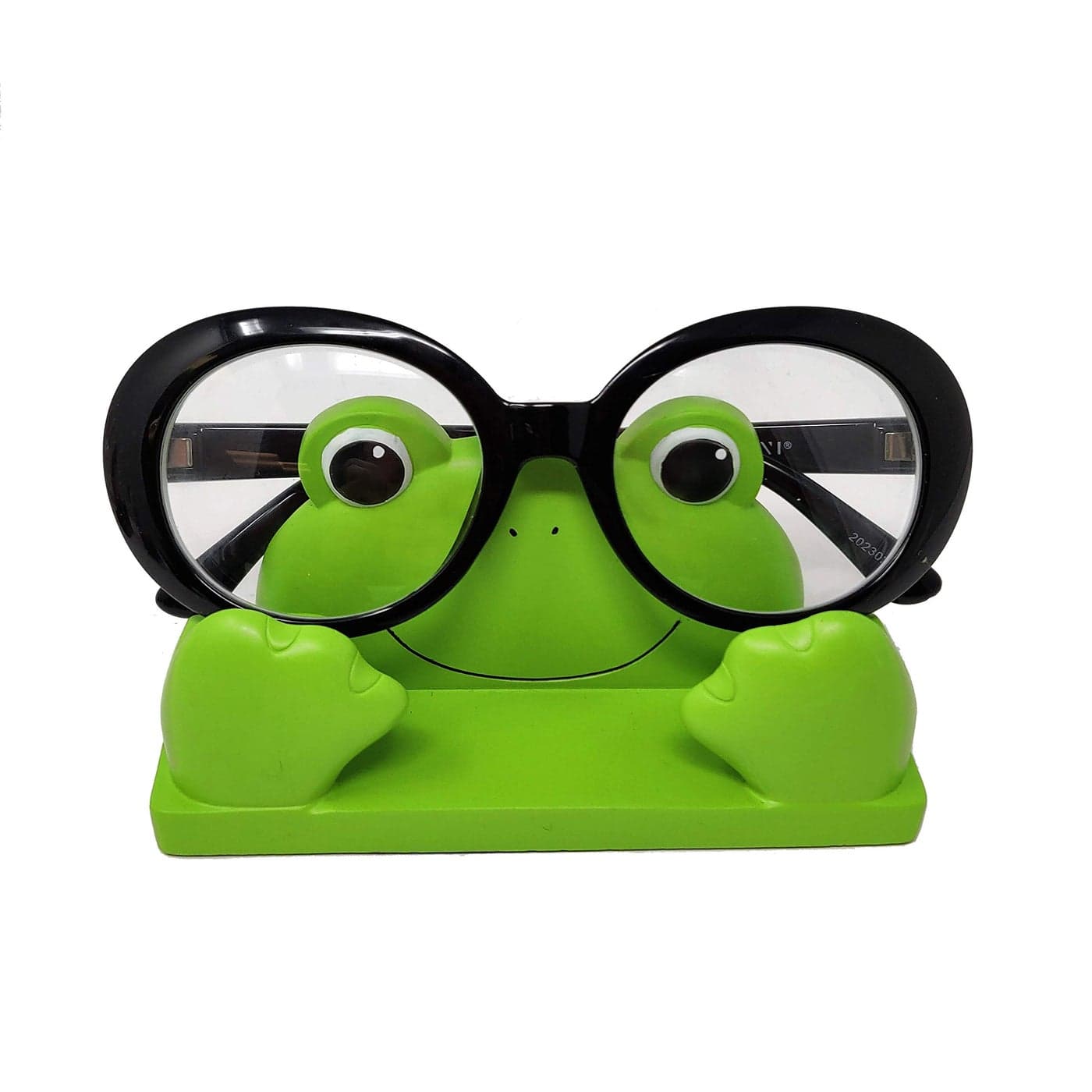 JewelryNanny Fun Frog Eyeglass Holder Stand for Kids Women Securely Hold Kids Eyeglasses Adult Reading Glasses like Bedside Nightstand Organizer Cute Desk Accessories