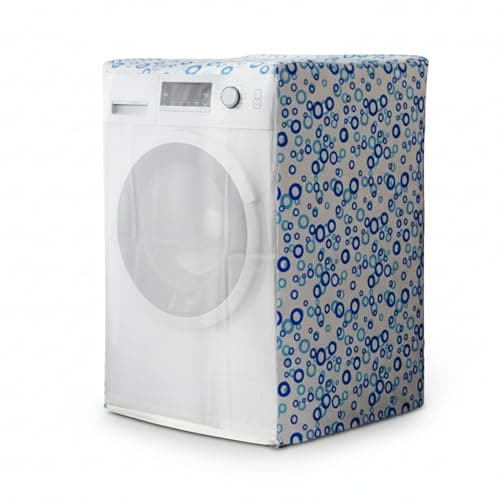 FIDELE Washing Machine Cover Front Load 7kg - 8kg For LG, IFB, BOSCH, Samsung | Waterproof Dustproof Transparent PVC Protection Cover With Zipper