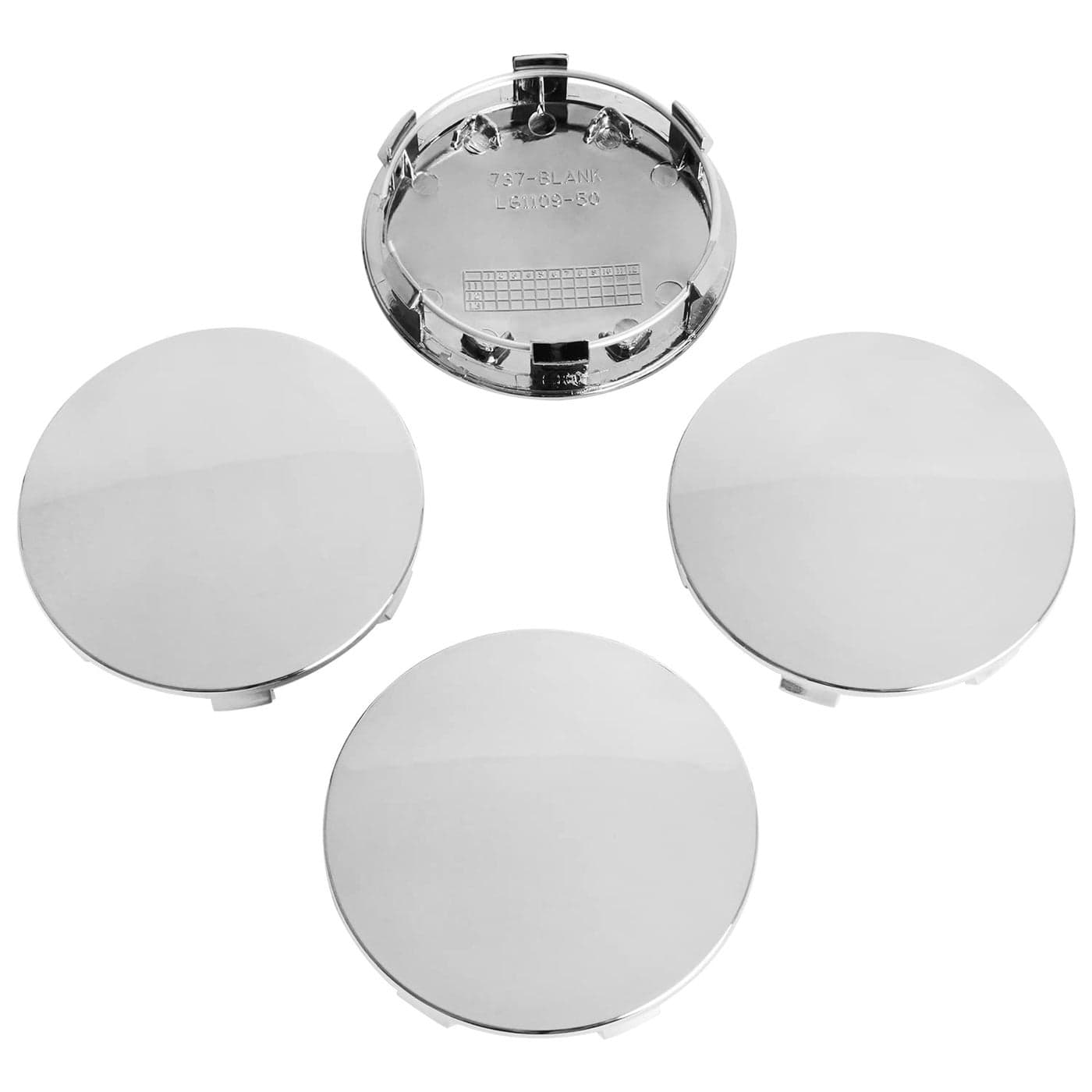KitsPro 325Inch 83MM Wheel Center Caps for Cadillac Chevrolet Chevy GMC Escalade Colorado Tahoe Silverado Sierra 1500 Rim Hub Caps Pack of 4 Chrome Outer 83MM Inner 75MM