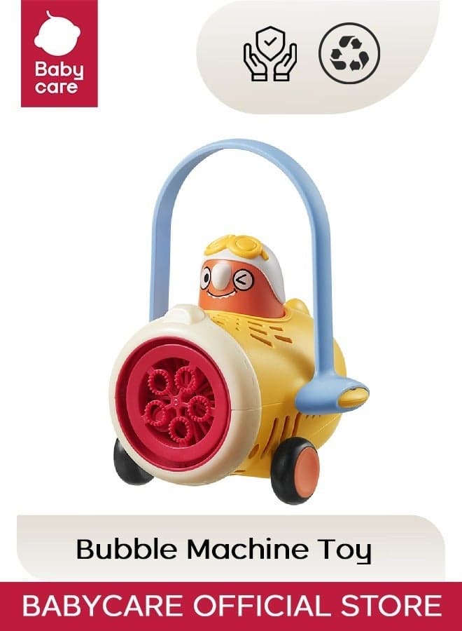 Babycare - Bubble Machine for Kids Yellow – Automatic High-Output Bubble Maker, Indoor & Outdoor Use, One-Button Operation, Child-Safe Design