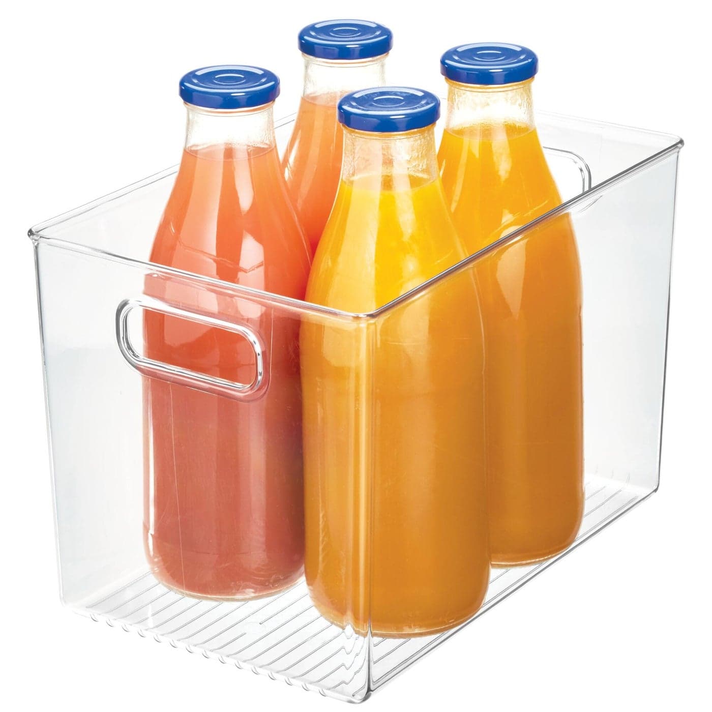 iDesign Linus BPAFree Plastic Deep Kitchen Storage Bin with Handles 12 x 8 x 775 Clear