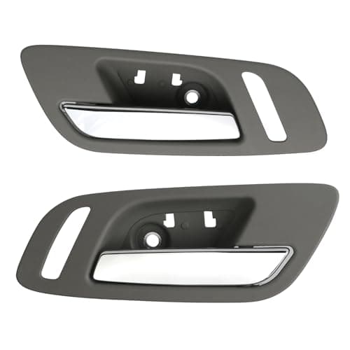 omoZone 2pcs Interior Door Handles Front Left &Right Side Gray Titanium Compatible with 2007-2014 Chevy Silverado Avalanche Suburban Tahoe, GMC Sierra Yukon Replaces 15947937 22855622 15908335
