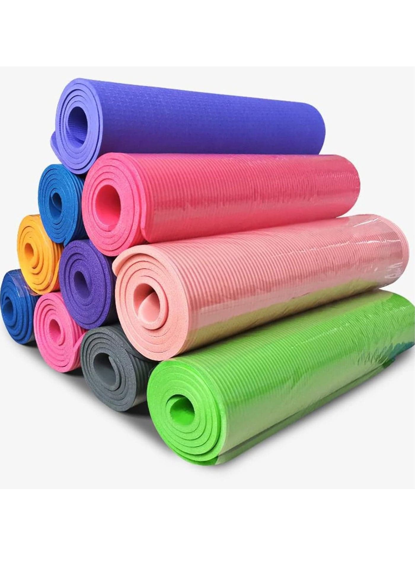 Yoga Mat Surface Reversible Yoga Mat mattress Thick Exercise & Workout Meditation Mat for Yoga, Pilates and Fitness Eco Friendly Anti Skid And Anti Slip Non Slip Pack of 1 Multi Clour