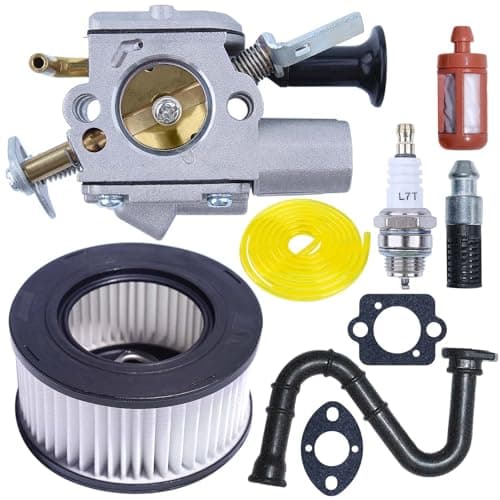 Hyceker MS271 Carburetor Tune Up Kit For Stihl MS261C MS261 MS271 Farm Boss MS291 Chainsaw, Fit Stihl MS271 Carburetor Kit Air Filter Maintenance Saw Parts, Replace for Zama Carb C1Q-S252 11411200600