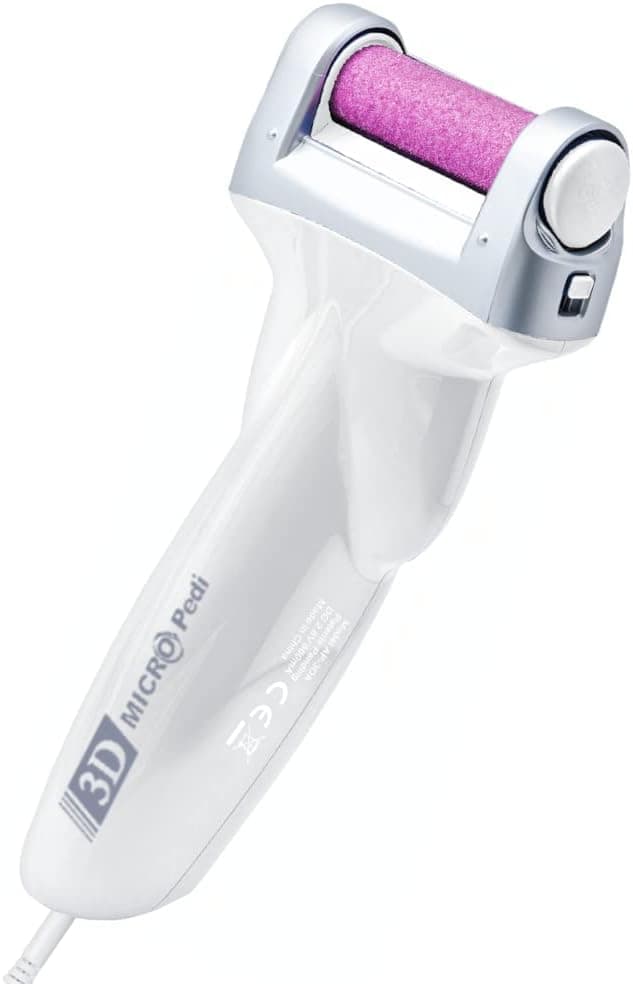 Emjoi Micro-Pedi 3D POWER Callus Remover with Xtreme Coarse Soft & Flexible Roller (Most Powerful & Corded)