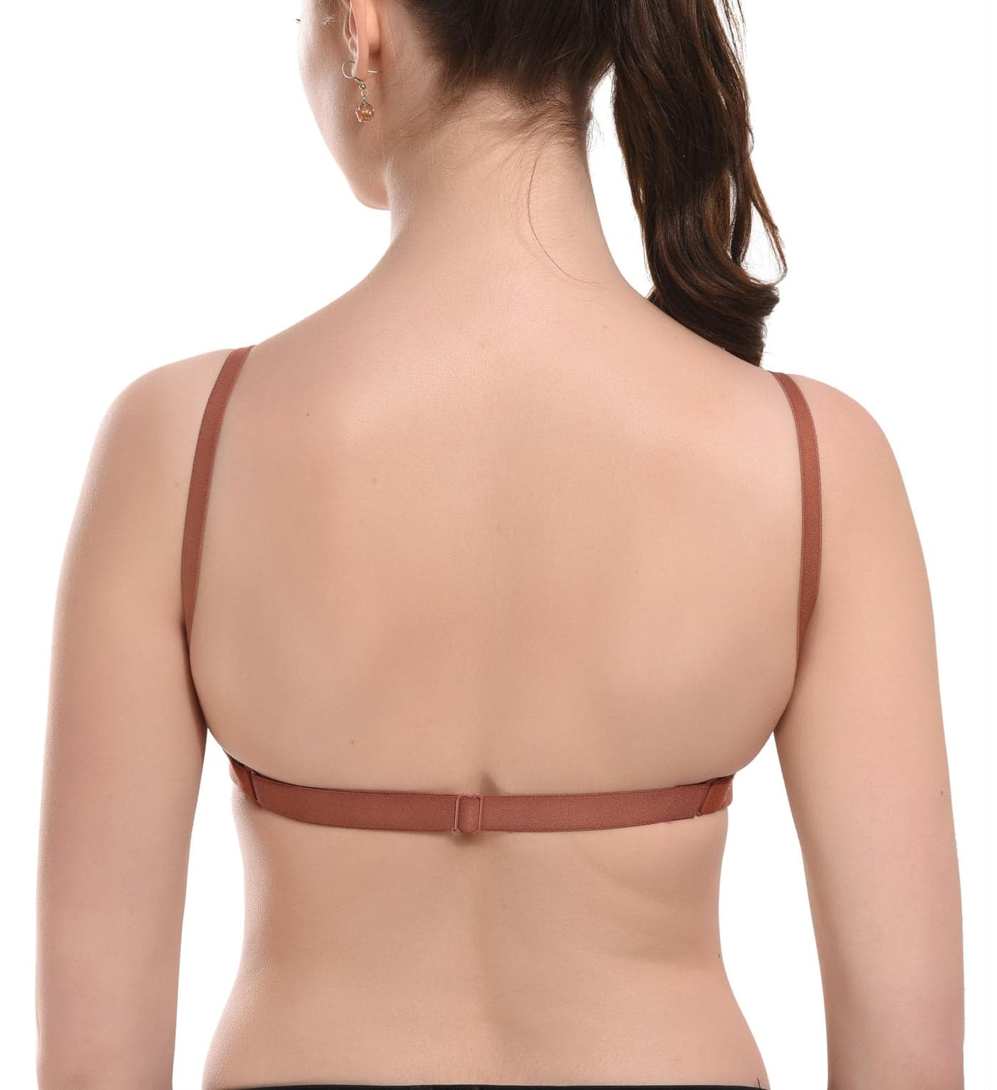 Viral Girl Women's Cotton-Hosiery Backless Padded Bra (40b_Brown) (Pack of 1)(Hema)