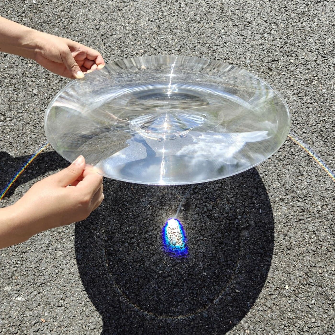 2Pack Large Fresnel Lenses 300mm1181 Focal Length 600mm Acrylic Magnifier for Solar Heating Solar Cooking Visual Education Focal Length 600mm