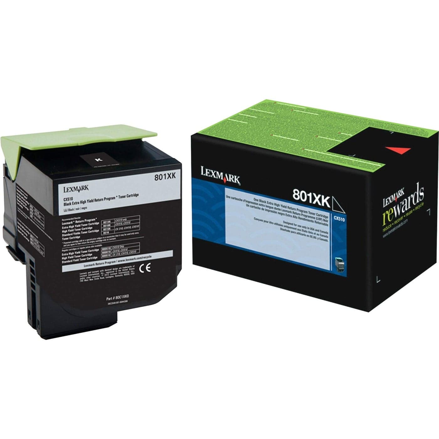 Lexmark 801XK Black Extra High Yield Return Program Toner