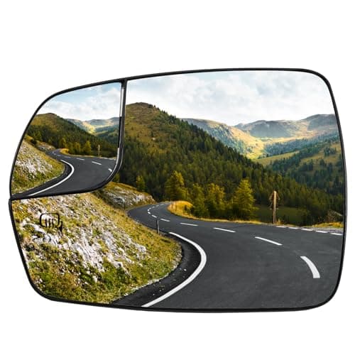 LOIYLLEN Driver Side Mirror Replacement for Ford Edge 2015 2016 2017 2018 Mirrors Glass - Convex Mirror Glass, Left Side Rear View Mirror with Power Heated