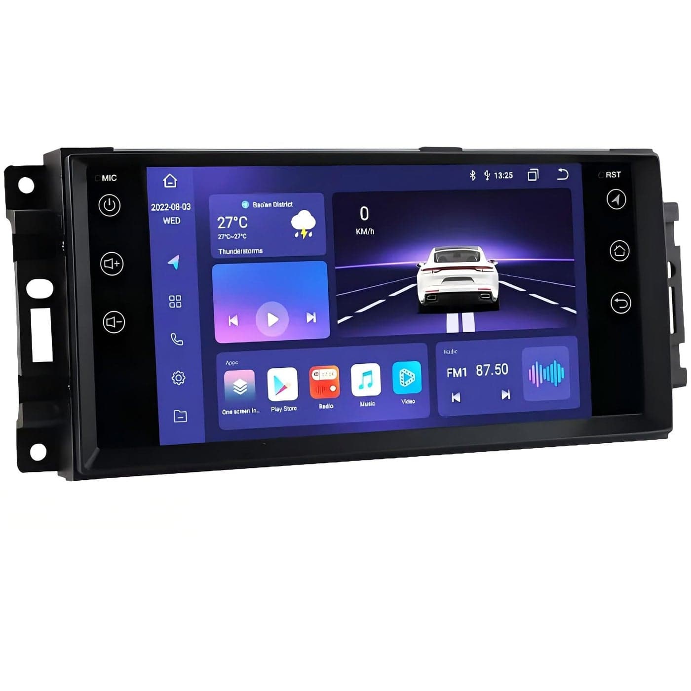 Alikali 7 Android 13 Car Stereo wWireless Carplay Android Auto fit for Dodge Charger 2008 2009 2010 Double Din Touch Screen Car Audio Receiver wWiFi GPS BluetoothFMAMDSPAHD Mic
