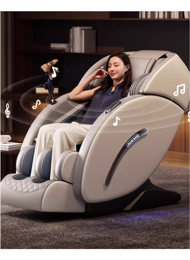Full Body Massage Chair, Zero Gravity Recliner with Yoga Stretch, SL Track, Airbags, Heating, Touch Screen, and Foot Massage