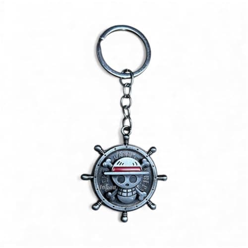 mohaa Zoro Spinner Keychain � One Piece Anime Metal Keyring | Rotating Collectible Gift for Men, Boys, Brother, Boyfriend | Stylish Key Holder for Bike, Scooty, Car