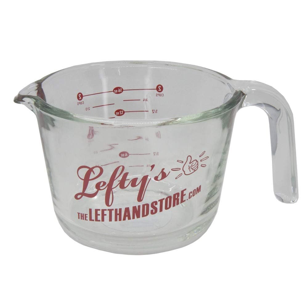 Leftys LeftHanded 2Cup Glass Measuring Cup