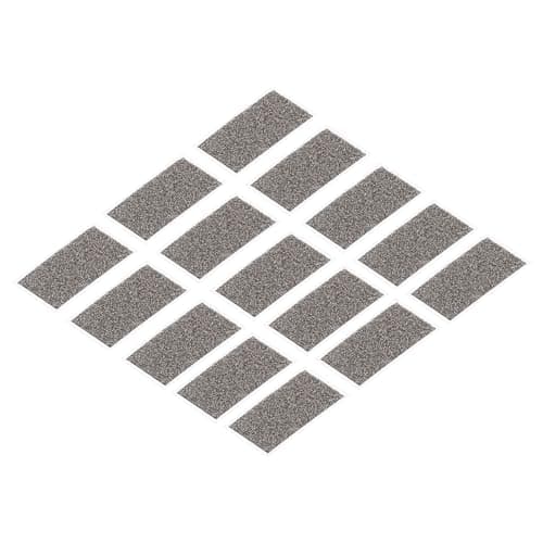MECCANIXITY Nickel Foam Electrode, Button Battery Electrode Disc Nickel Foam Sheet Porous Foam Ni 20x10x1mm with Adhesive Pack of 300, Grey