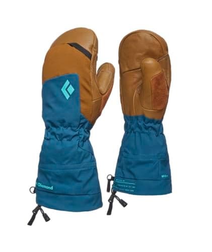 BLACK DIAMOND Women's Mercury Ski/Snow Mitts | Contains Gore-TEX Waterproof Insert | Removable Liner Mittens | Azurite 2.0 | Medium