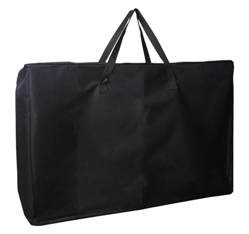 Luccov 46 8 Foot Folding Table Storage Bag Waterproof Heavy Duty Large Carrying Bag for Folding Tables PicnicCamp Tables Cover with Durable Zipper Shoulder Strap 31 D X 37 W X45 H Black