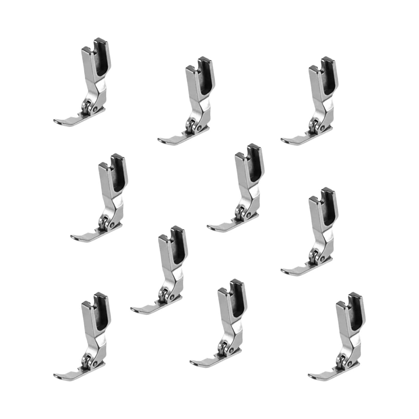 Normal Sewing Machine Single Presser Foot Pack of 10