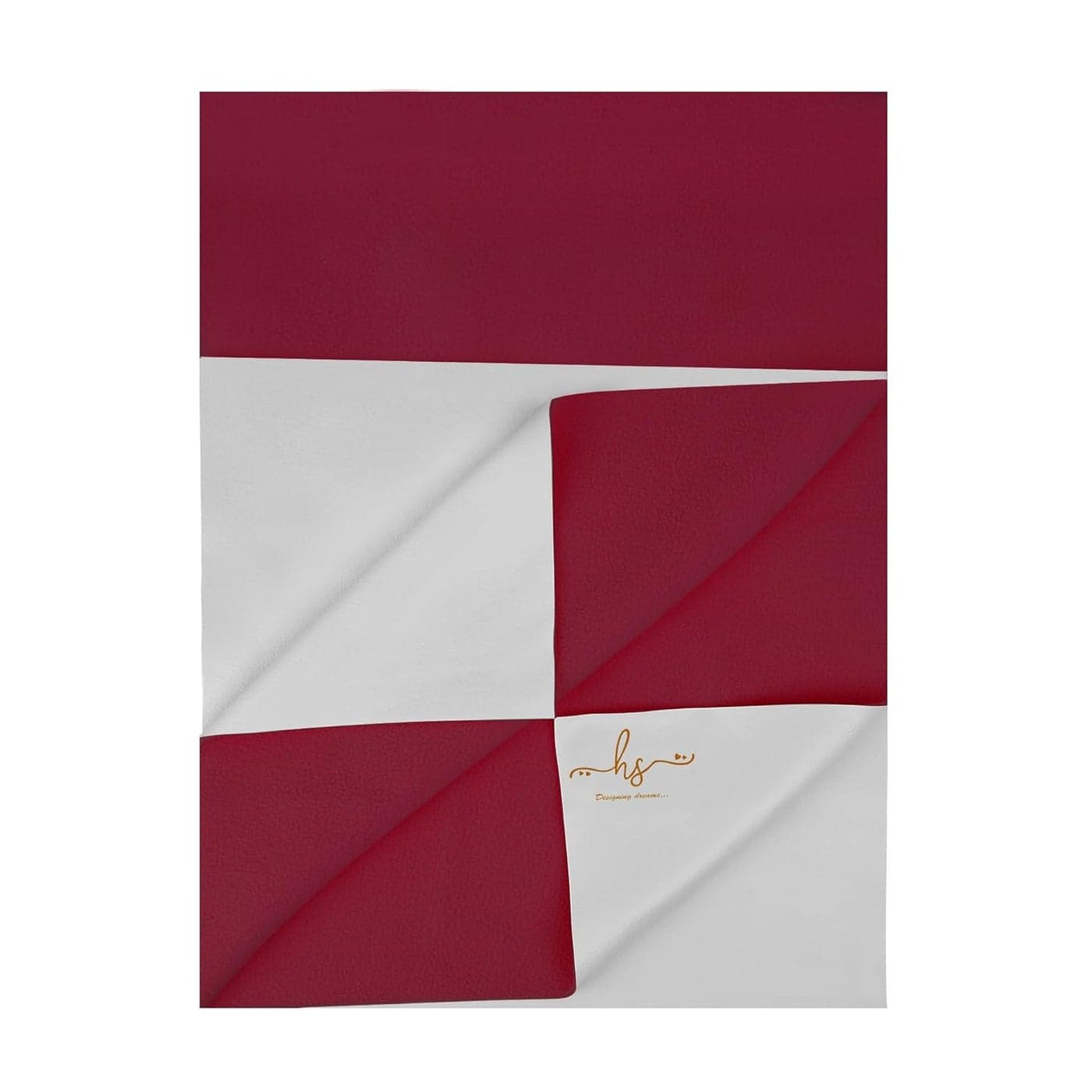 HS DESIGNING DREAMS Baby Dry Sheet Mattress Protector Large Maroon 1