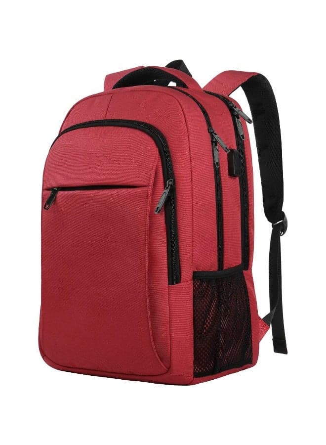 Travel Laptop Backpack, Business Anti Theft Slim Sturdy Laptops Backpack with USB Charging Port, Water Resistant College School Computer Bag Gift for Men & Women Fits 15.6 Inch Notebook