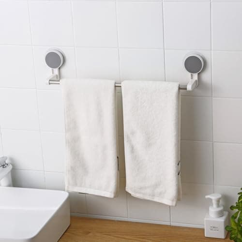 SHALVI Self-Adhesive Towel Rack, Wall Mounted Bath Towel Rack for Bathroom and Kitchen, Kitchen Pot Cover