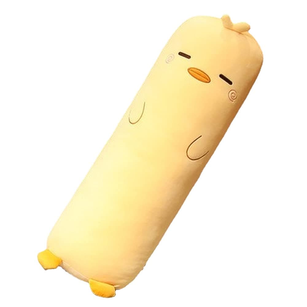 MUPI Long Plush Cute Body Pillows for Bed Kids Animal Shaped Boyfriend Pillow Toy Gift Yellow Duck 39 Inch