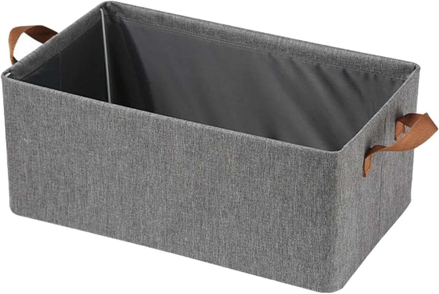 Styxon Clothing Storage Bin Collapsible Laundry Hamper Foldable Toy Storage Thick Portable Large Folding Storage Basket Fabric Grey