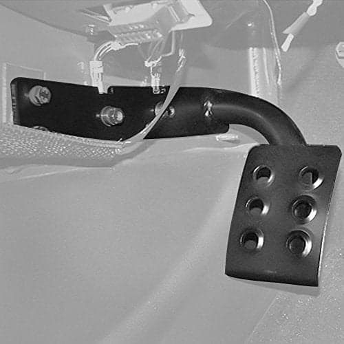 Hooke Road Left Side Dead Pedal Footrest Kick Panel Metal Step Compatible with Jeep Wrangle JK & Unlimited 2007-2018