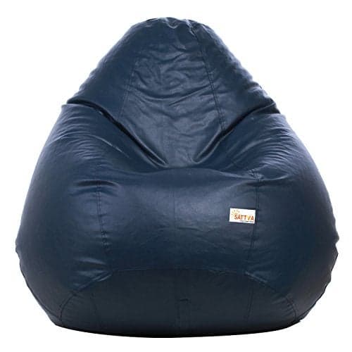 Sattva Classic Bean Bag Cover (Without Beans) XXL Size - Navy Blue